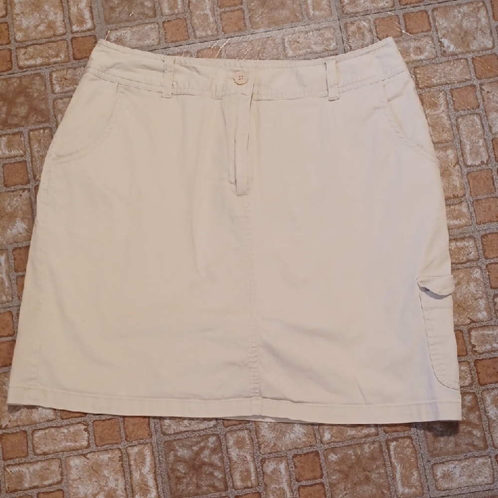 Croft & Barrow Light Tan Skort Women's Size 12 Skirt Shorts